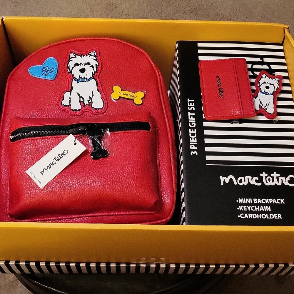 Marc Tetro westie mini backpack with - Picture 1 of 4